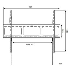 Supporto TV Techly ICA-PLB 860 42" 80" 60 Kg